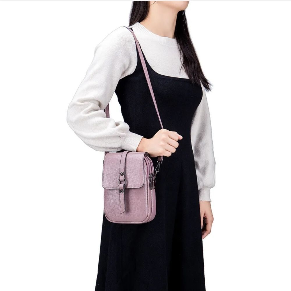 Women Small Crossbody Cell Phone Purse Mini Messenger Shoulder Handbag Wallet